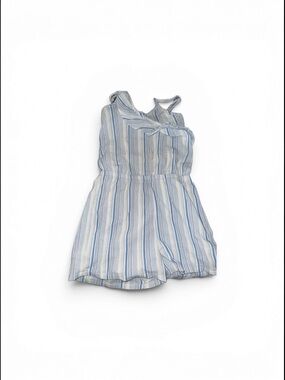 Vineyard Vines Striped Romper Blue & White girls sz 14